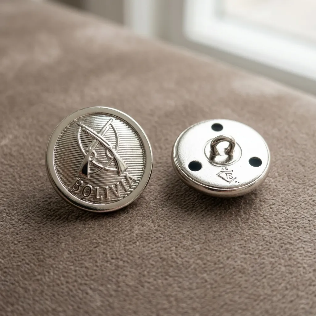[H24] BOTON POLICIAL PLATEADO 13 MM (CARABINAS)