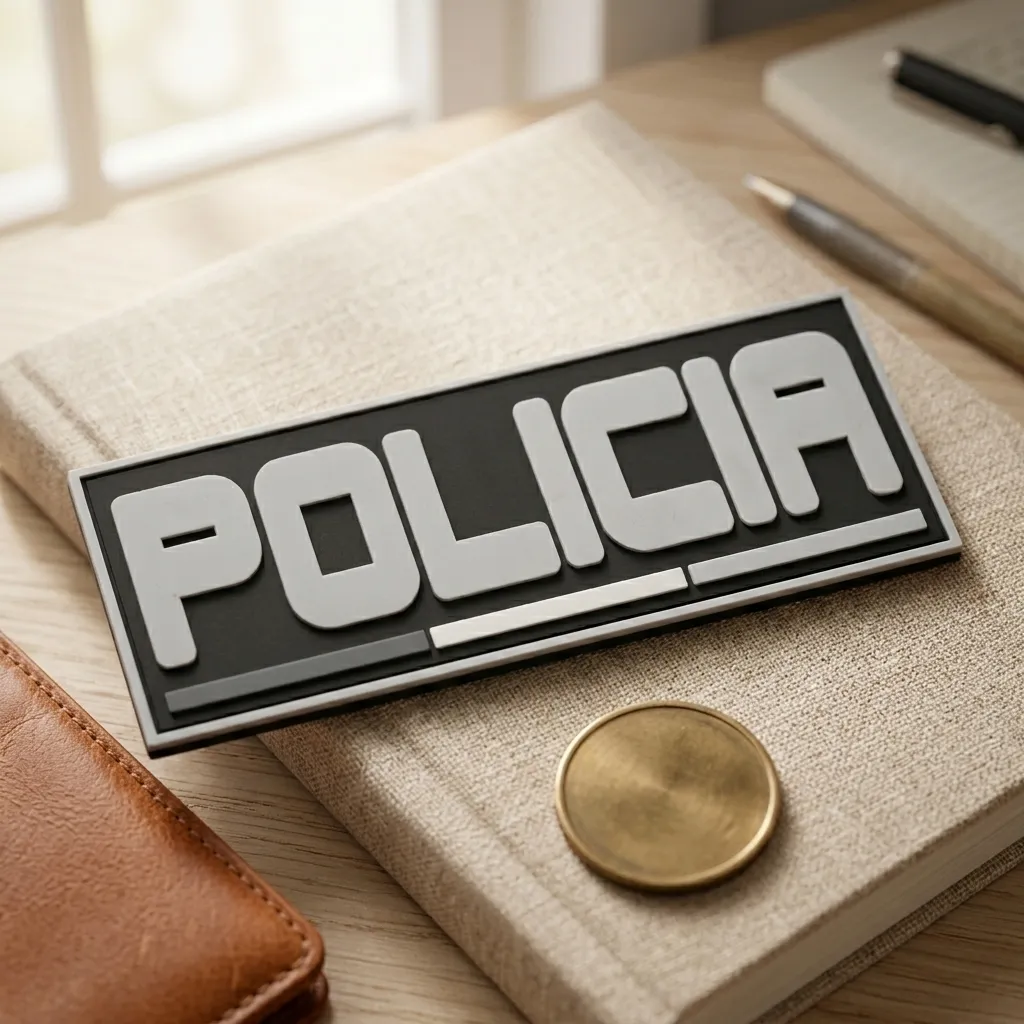 [H80] EMBLEMA DE GOMA POLICIA